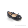 New Korean Girls' Single Shoes Bow Black